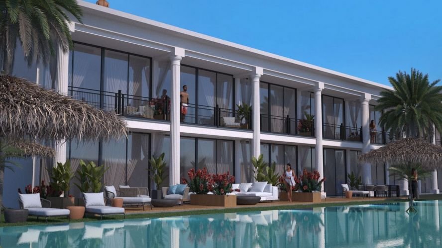 Cyprus Constructions Aloha Beach Resort Denize Sıfır Otel Konseptli 1+1 Daire