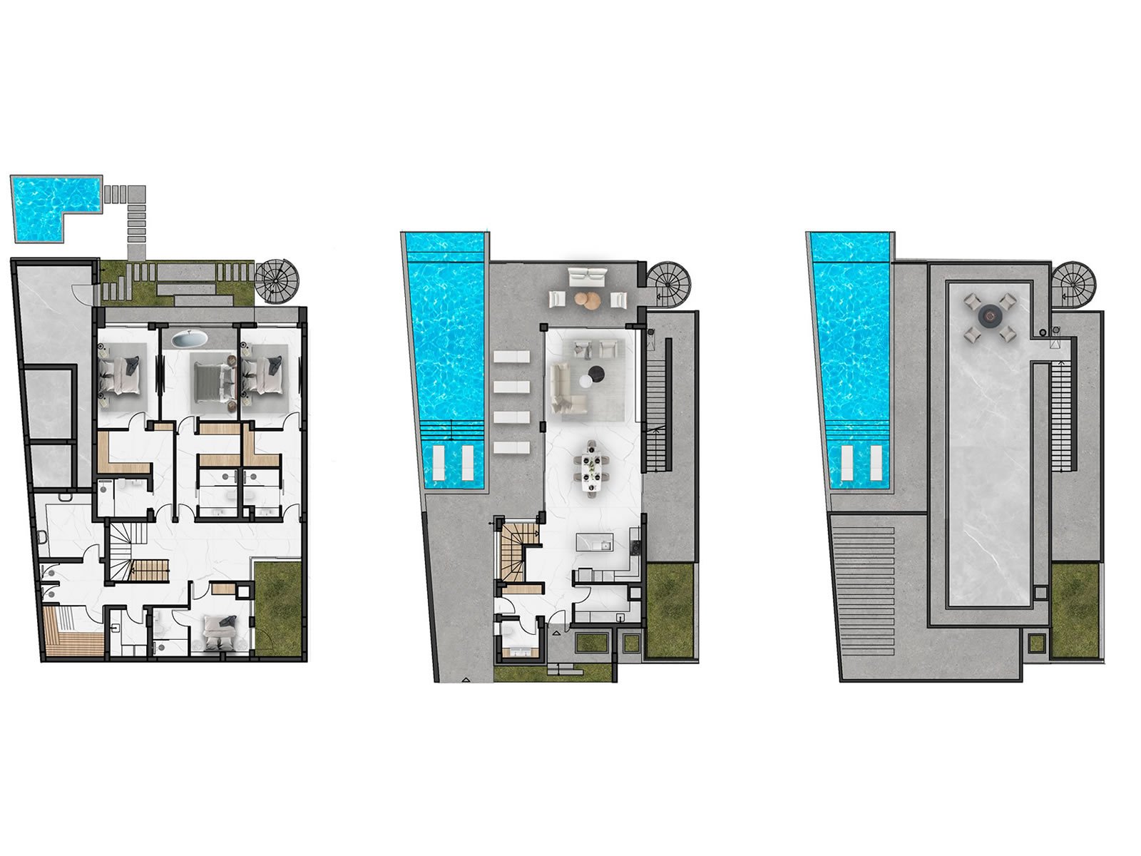 Natulux A Blok 4+1 SPA'lı Duplex Villa