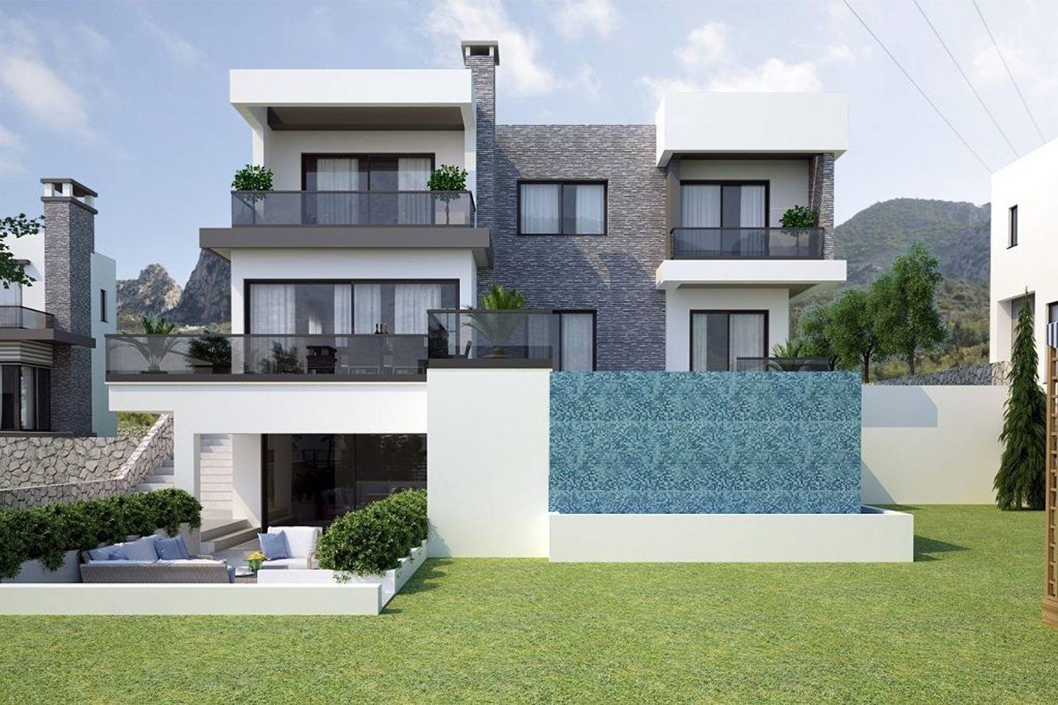 Ardem Construction - Karmi Valley House Şömineli, Özel Havuzlu 4+1 Villa