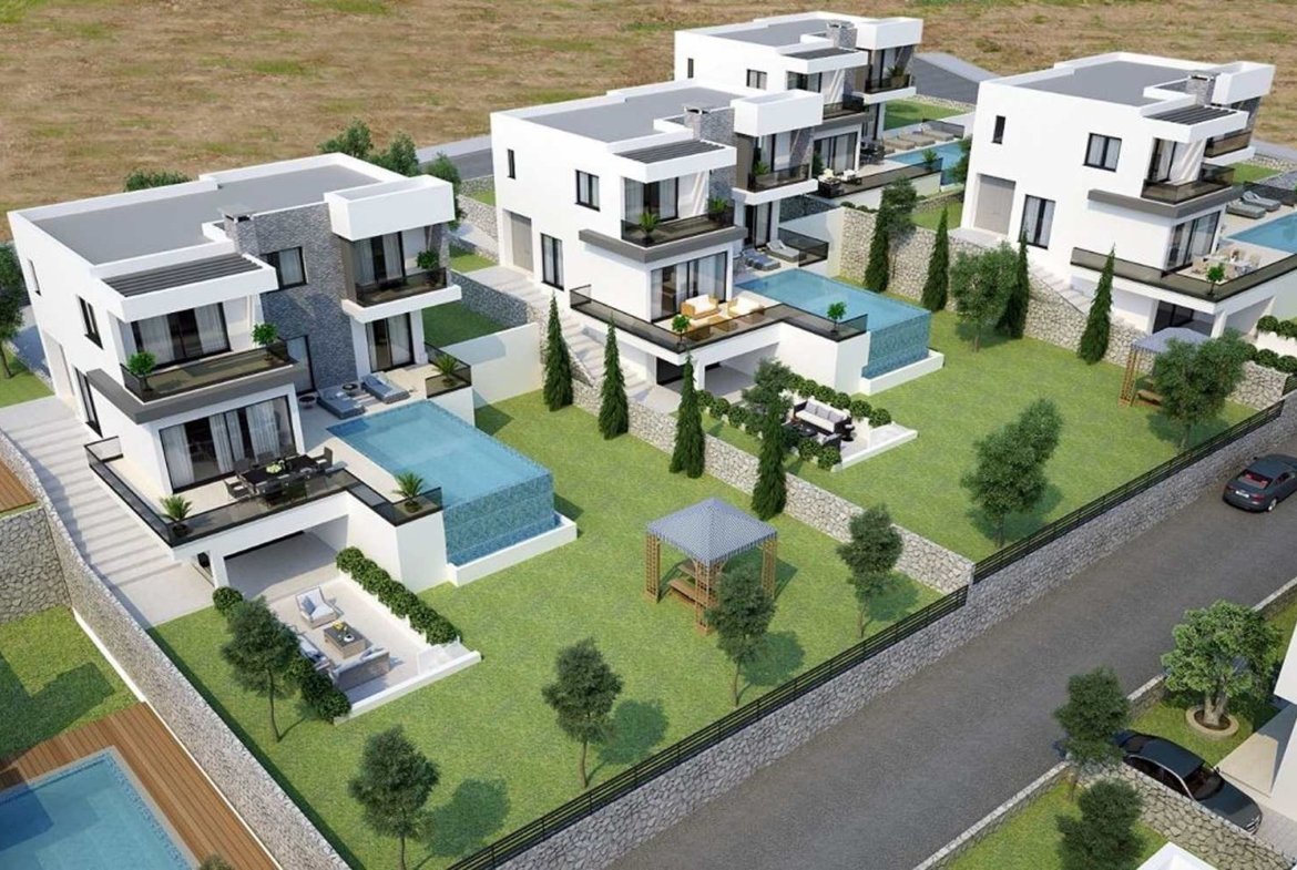 Ardem Construction - Karmi Valley House Şömineli, Özel Havuzlu 4+1 Villa