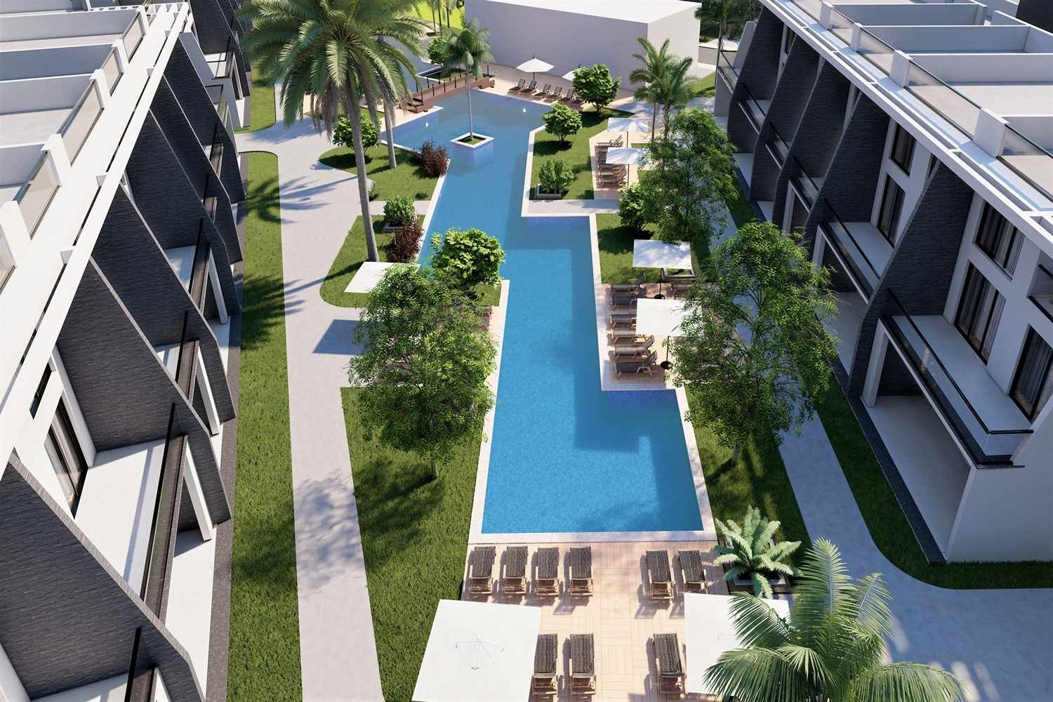 Isatis Construction - Elysium 1.Etap Bahçe Manzaralı 2+1 Daire